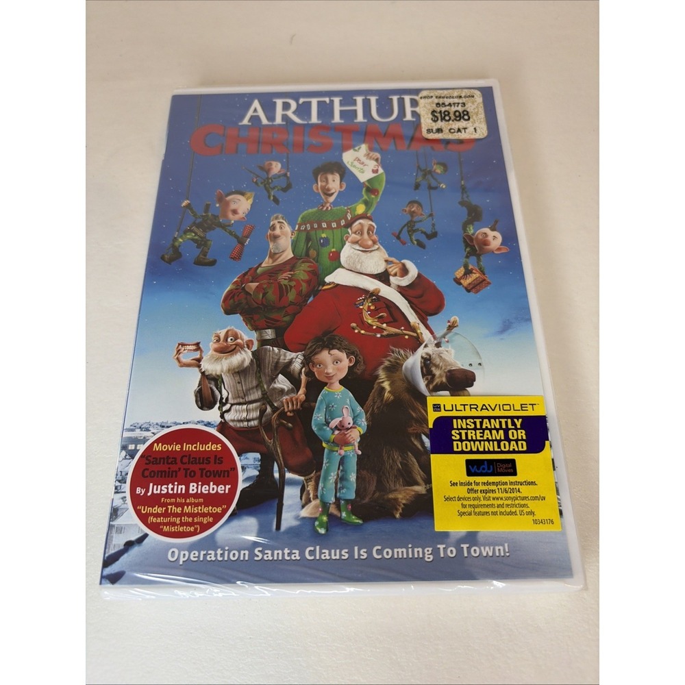 Arthur Christmas (DVD, 2011) NEW SEALED w Fray
